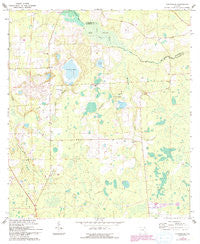 Monteocha Florida Historical topographic map, 1:24000 scale, 7.5 X 7.5 Minute, Year 1966