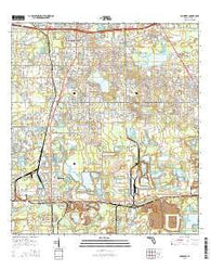 Mulberry Florida Current topographic map, 1:24000 scale, 7.5 X 7.5 Minute, Year 2015