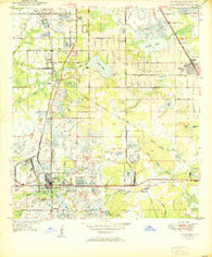 Mulberry Florida Historical topographic map, 1:24000 scale, 7.5 X 7.5 Minute, Year 1950