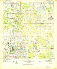 Mulberry Florida Historical topographic map, 1:24000 scale, 7.5 X 7.5 Minute, Year 1950