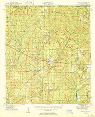 Munson Florida Historical topographic map, 1:62500 scale, 15 X 15 Minute, Year 1950