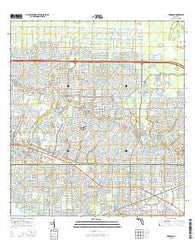 Murdock Florida Current topographic map, 1:24000 scale, 7.5 X 7.5 Minute, Year 2015