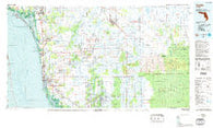 Naples Florida Historical topographic map, 1:100000 scale, 30 X 60 Minute, Year 1985