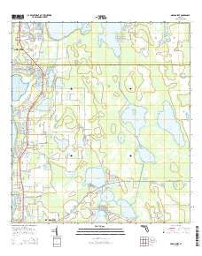 Narcoossee Florida Current topographic map, 1:24000 scale, 7.5 X 7.5 Minute, Year 2015