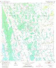 Narcoossee SE Florida Historical topographic map, 1:24000 scale, 7.5 X 7.5 Minute, Year 1953