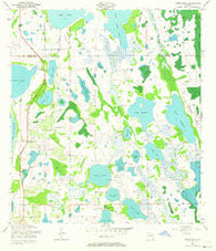 Narcoossee Florida Historical topographic map, 1:24000 scale, 7.5 X 7.5 Minute, Year 1953