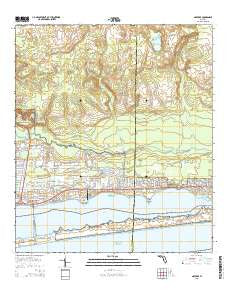 Navarre Florida Current topographic map, 1:24000 scale, 7.5 X 7.5 Minute, Year 2015