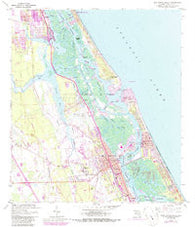 New Smyrna Beach Florida Historical topographic map, 1:24000 scale, 7.5 X 7.5 Minute, Year 1956