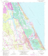 New Smyrna Beach Florida Historical topographic map, 1:24000 scale, 7.5 X 7.5 Minute, Year 1956