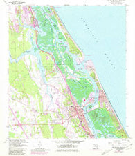 New Smyrna Beach Florida Historical topographic map, 1:24000 scale, 7.5 X 7.5 Minute, Year 1956