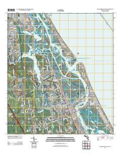 New Smyrna Beach Florida Historical topographic map, 1:24000 scale, 7.5 X 7.5 Minute, Year 2012