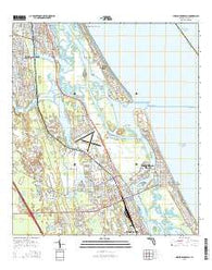 New Smyrna Beach Florida Current topographic map, 1:24000 scale, 7.5 X 7.5 Minute, Year 2015