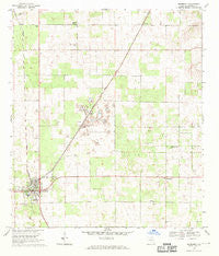 Newberry Florida Historical topographic map, 1:24000 scale, 7.5 X 7.5 Minute, Year 1968