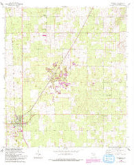 Newberry Florida Historical topographic map, 1:24000 scale, 7.5 X 7.5 Minute, Year 1968