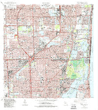 North Miami Florida Historical topographic map, 1:24000 scale, 7.5 X 7.5 Minute, Year 1988