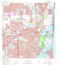 North Miami Florida Historical topographic map, 1:24000 scale, 7.5 X 7.5 Minute, Year 1962