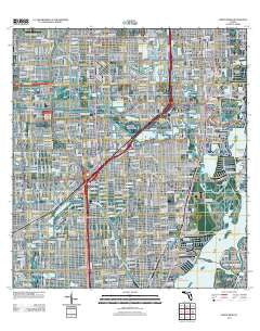 North Miami Florida Historical topographic map, 1:24000 scale, 7.5 X 7.5 Minute, Year 2012