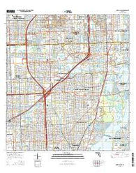 North Miami Florida Current topographic map, 1:24000 scale, 7.5 X 7.5 Minute, Year 2015