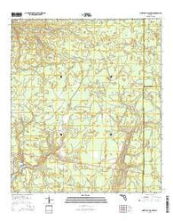 North of Allanton Florida Current topographic map, 1:24000 scale, 7.5 X 7.5 Minute, Year 2015