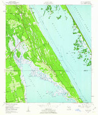 Oak Hill Florida Historical topographic map, 1:24000 scale, 7.5 X 7.5 Minute, Year 1949