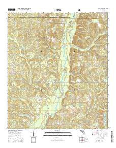 Oak Grove Florida Current topographic map, 1:24000 scale, 7.5 X 7.5 Minute, Year 2015