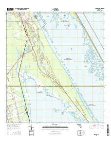 Oak Hill Florida Current topographic map, 1:24000 scale, 7.5 X 7.5 Minute, Year 2015