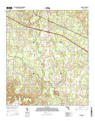 Oakdale Florida Current topographic map, 1:24000 scale, 7.5 X 7.5 Minute, Year 2015