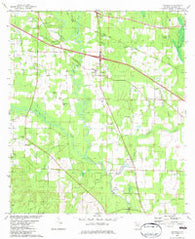 Oakdale Florida Historical topographic map, 1:24000 scale, 7.5 X 7.5 Minute, Year 1982