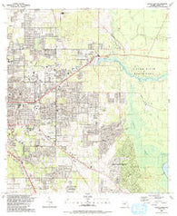 Ocala East Florida Historical topographic map, 1:24000 scale, 7.5 X 7.5 Minute, Year 1991