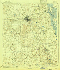 Ocala Florida Historical topographic map, 1:62500 scale, 15 X 15 Minute, Year 1895