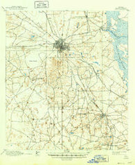 Ocala Florida Historical topographic map, 1:62500 scale, 15 X 15 Minute, Year 1895