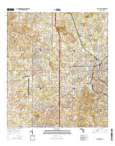 Ocala West Florida Current topographic map, 1:24000 scale, 7.5 X 7.5 Minute, Year 2015