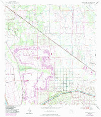 Okeechobee 4 SE Florida Historical topographic map, 1:24000 scale, 7.5 X 7.5 Minute, Year 1953