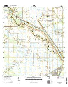 Okeechobee NW Florida Current topographic map, 1:24000 scale, 7.5 X 7.5 Minute, Year 2015