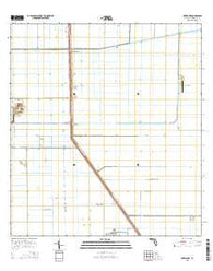 Okeelanta Florida Current topographic map, 1:24000 scale, 7.5 X 7.5 Minute, Year 2015