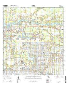 Olga Florida Current topographic map, 1:24000 scale, 7.5 X 7.5 Minute, Year 2015