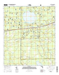 Olustee Florida Current topographic map, 1:24000 scale, 7.5 X 7.5 Minute, Year 2015