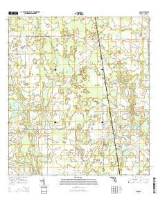 Ona Florida Current topographic map, 1:24000 scale, 7.5 X 7.5 Minute, Year 2015