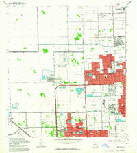Opa-locka Florida Historical topographic map, 1:24000 scale, 7.5 X 7.5 Minute, Year 1962