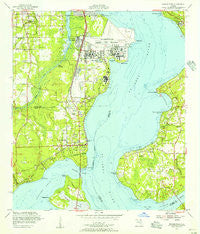 Orange Park Florida Historical topographic map, 1:24000 scale, 7.5 X 7.5 Minute, Year 1952