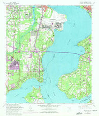 Orange Park Florida Historical topographic map, 1:24000 scale, 7.5 X 7.5 Minute, Year 1964