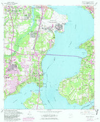 Orange Park Florida Historical topographic map, 1:24000 scale, 7.5 X 7.5 Minute, Year 1964