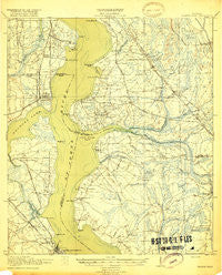 Orange Park Florida Historical topographic map, 1:62500 scale, 15 X 15 Minute, Year 1918