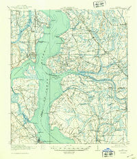 Orange Park Florida Historical topographic map, 1:62500 scale, 15 X 15 Minute, Year 1918
