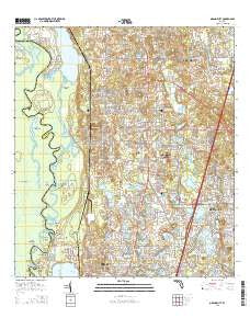 Orange City Florida Current topographic map, 1:24000 scale, 7.5 X 7.5 Minute, Year 2015