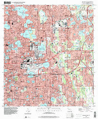 Orlando East Florida Historical topographic map, 1:24000 scale, 7.5 X 7.5 Minute, Year 1994