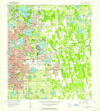 Orlando East Florida Historical topographic map, 1:24000 scale, 7.5 X 7.5 Minute, Year 1956
