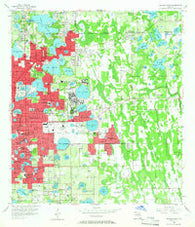 Orlando East Florida Historical topographic map, 1:24000 scale, 7.5 X 7.5 Minute, Year 1956