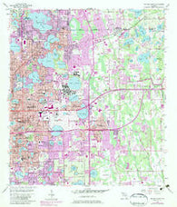 Orlando East Florida Historical topographic map, 1:24000 scale, 7.5 X 7.5 Minute, Year 1956