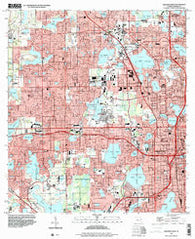 Orlando West Florida Historical topographic map, 1:24000 scale, 7.5 X 7.5 Minute, Year 1995